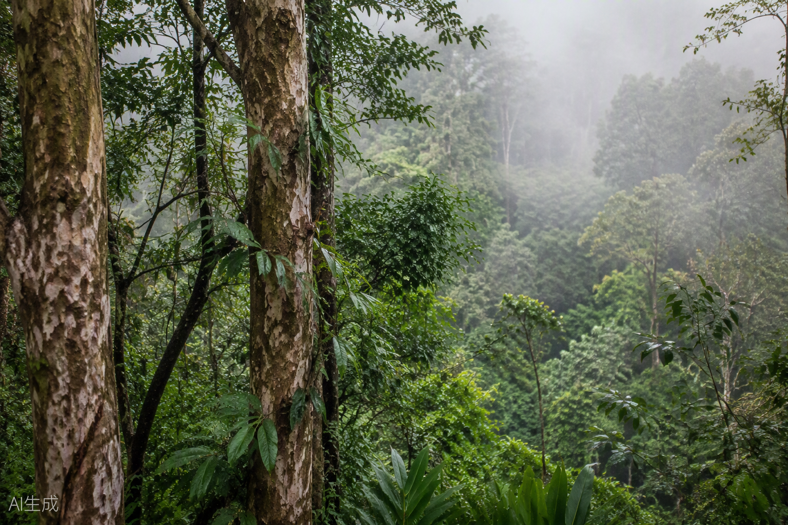 Cassia growing in humid highland forest